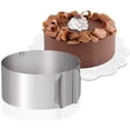 thumbnail image 3 of Cake Mold and Acetate Sheets for Baking, 20to40cm Adjustable Stainless, 3 of 5