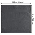 thumbnail image 5 of Utopia Towels 12 Pack Premium Wash Cloths Set, 12 by 12 Inches, 100% Cotton Ring Spun, Highly Absorbent and Soft Feel Washcloths for Bathroom, Spa, Gym, and Face, Grey, 5 of 8