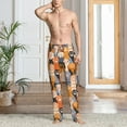 thumbnail image 5 of Uemuo Cute Cat Paw Pattern Men's Wide Leg Palazzo Lounge Pants with Pockets Light Weight Loose Comfy Casual Pajama Pants-Medium, 5 of 9