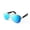 A-Sky Dark Blue Lens + Gold Frame +Black Temple, variant on Smart Audio Sunglasses Bluetooth 5.4, Air Conduction Headphones, UV400 Anti Blue Light Lens, Touch Control, Long Battery Life, Type C Charging for Outdoor Driving Sports