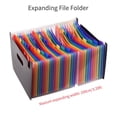 thumbnail image 4 of 48 File Folder Organizer Expanding File Folder Colorful Paper Organizer Waterproof Desktop Accordion A4 Size with Paper Tags for Documents Business Study Home School, 4 of 7