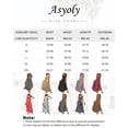thumbnail image 5 of Asyoly Womens Dresses Summer Shirt Ruffle Sleeve Crop Tops Elastic Waist Chiffon Flowy Maxi Dresses Two Piece Sets, 5 of 7