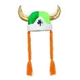 thumbnail image 2 of Sombrero con trenzas, sombrero del día de San Patricio, decoración de trébol, ropa vikinga, gorro para discoteca, Festival, Carnaval, 2 of 9