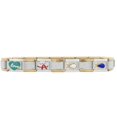 thumbnail image 2 of Pulsera Tipo italiana Bicolor 5 charms de amor y estilo Acero Inoxidable Horoz WH545, 2 of 4