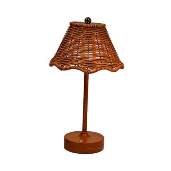 Lámpara de mesa ajustable, luz decorativa para mesita de noche de dormitorio o sala de estar. Marrón