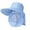 Blue, variant on hengsof Fishing Hat for Men & Women, Outdoor UV Sun Protection Wide Brim Hat with Face Cover & Neck Flap Labor Breathable Sun Hat