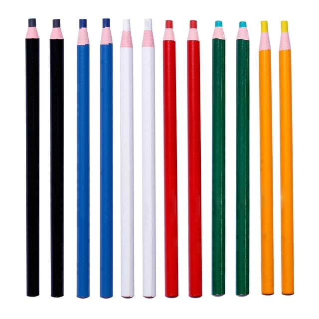 Inteprter Paquete de 12 rotuladores, lápiz de grasa, ropa de vidrio portátil, rollo de papel de azulejo de cerámica, crayón de color de cera, Kits de experimentos de química