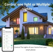 XODO 2-Pack Smart WiFi Light Bulb, Multi Color Changing LED, App Controlled