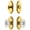 Lifetime Brass, variant on Grandeur 826097 Arc Solid Brass Single Cylinder Keyed Entry Knobset And Deadbolt Combo