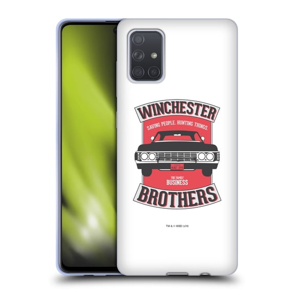 Head Case Designs Officially Licensed Supernatural Vectors Winchester Brothers 2 Soft Gel Case Compatible with Samsung Galaxy A71 (2019)
