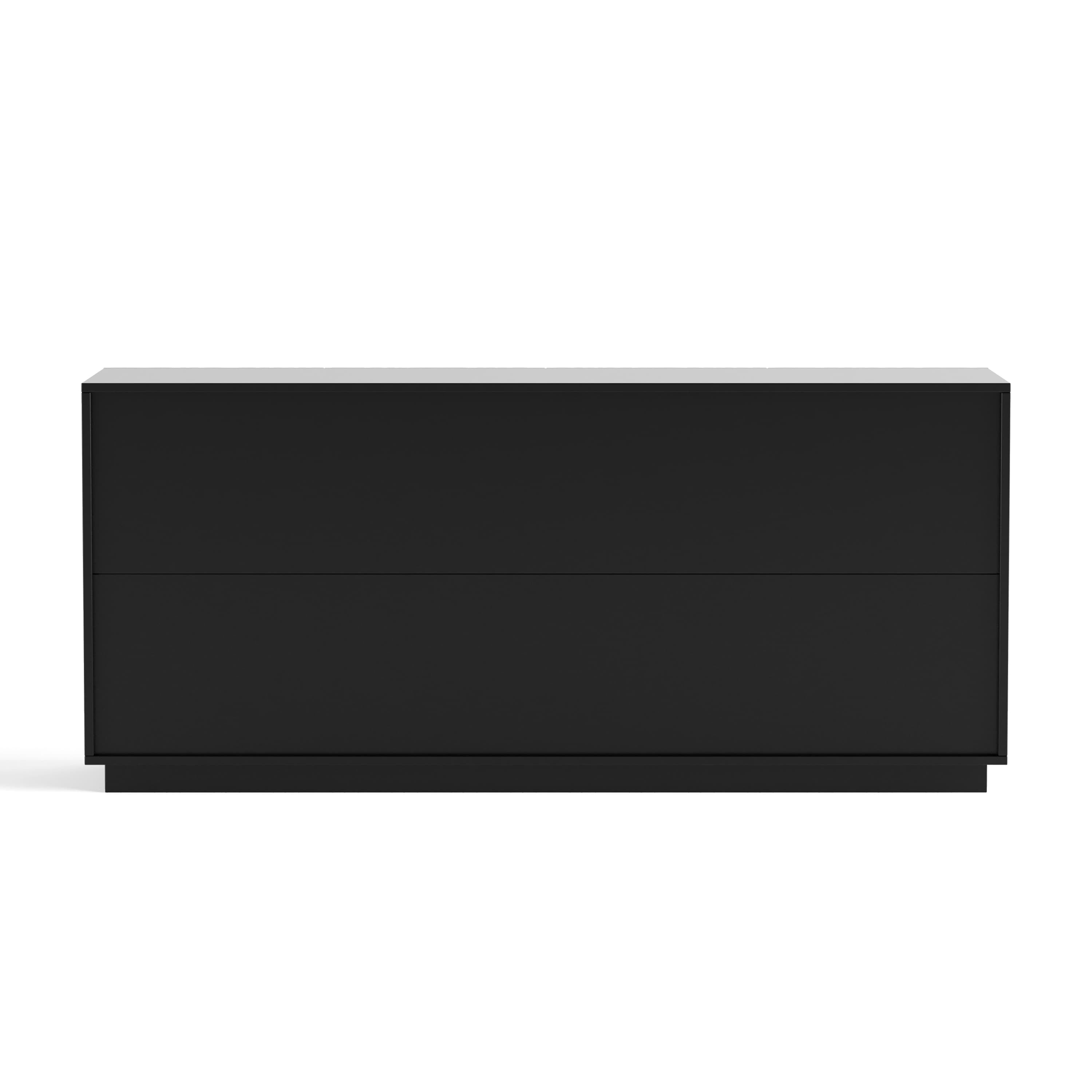 Aukfa Modern Water Ripple Sideboard Cabinet,Coffee Bar TV Console for Dining Room/Kitchen/Living Room,Black