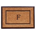 thumbnail image 1 of Calloway Mills 101632436F 24 x 36 in. The General Monogram Rectangular Doormat, Natural & Black - Letter F, 1 of 1