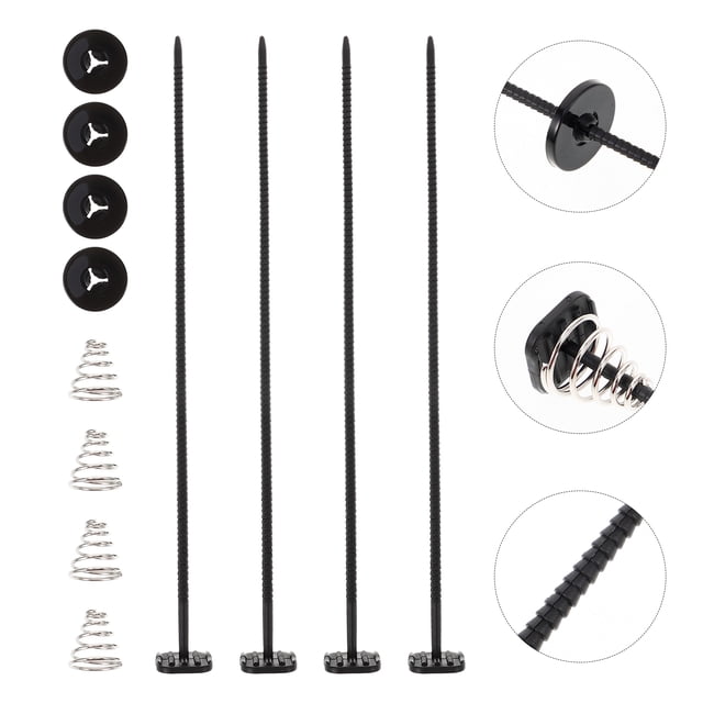 Phenofice 1Set Radiator Fan Mounting Kit Black Plastic for Car Accessories Radiator Mounts