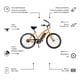 thumbnail image 4 of Bicicleta eléctrica Hurley Ebike Layback Ebb26Sem St He-08-Or-2S Naranja, 4 of 4