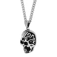 thumbnail image 2 of Men’s Stainless Steel Skull Relic Pendant Necklace, 2 of 4