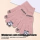 thumbnail image 5 of Rufa Panda Pantalla táctil con forro polar y guantes de invierno unisex • Poliéster térmico grueso y resistente al viento • Gris azul marino beige rosa rosa azul púrpura • 22x13cm Ciclismo cálido al, 5 of 6