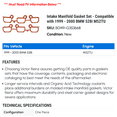 thumbnail image 2 of Intake Manifold Gasket Set - Compatible with 1999 - 2000 BMW 528i M52TU, 2 of 2