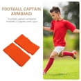 thumbnail image 1 of IFANLANDOR 2Pcs Football Soccer Elastic Captain Armband Rubber Band Reusable for Team Games, 1 of 8
