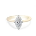 thumbnail image 2 of solitaire jewels 2CT Compass Settiing Marquise Moissanite Solitaire Engagement Ring For Women, 14K Yellow Gold, 2 of 5