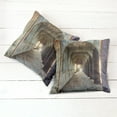 thumbnail image 2 of Ambesonne Urban Throw Pillow Cover 2 Pack, Corridor Concrete Rustic, 24", Purple Brown, 2 of 6