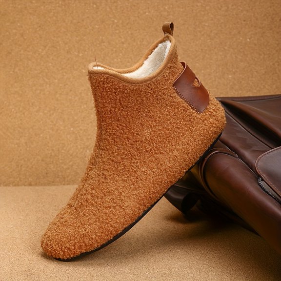 PLERISE Women's High-Top Casual Shoes - Cozy Thick Indoor Footwear for Autumn and Winter, Comfortable Slip-On Design for Home, Work, and Everyday Wear