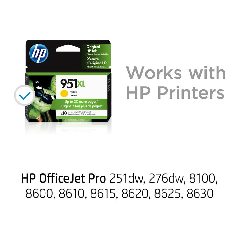 Compatible HP 951XL (CN048AE) cartouche d'encre jaune haute volume (Marque  Distributeur) 27 ml Cartouches d'encre