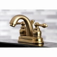 thumbnail image 2 of Kingston Brass KB5617AL Restoration 4 in. Centerset Bathroom Faucet, Brushed Brass, 2 of 5