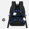 thumbnail image 2 of AMERTEER Sac à Dos Intelligent d'Affaires Imperméable pour Ordinateur Portable 15,6 Pouces avec Port de Charge USB Sac à Dos de Voyage Durable Noir, 2 of 8
