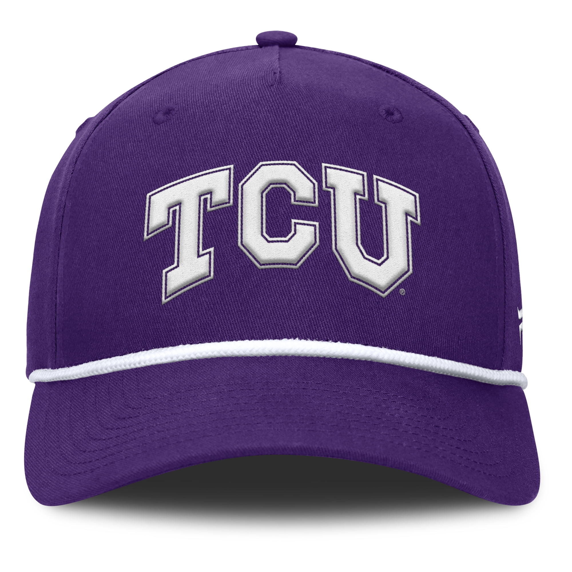Men's Fanatics  Purple TCU Horned Frogs Foul Ball Rope Adjustable Hat