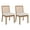 Cream - Linen - Natural Frame, variant on Guyou Farmhouse Rattan Dining Chairs Set of 2, Mid Century Modern Dining Side Chairs with Natural Hardwood Frame, Linen Upholstered French Guyou Kitchen Chairs for Dining Room Bistro, Beige