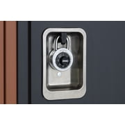 Brinks 50mm Steel Dial Combination Padlock with 1in Shackle