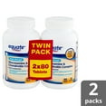 Equate Triple Strength Glucosamine & Chondroitin Complex Dietary Supplement Twin Pack, 80 Count