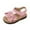 style-01 Pink, variant on Gubotare Little Girl's Open Toe Summer Princess Flat Flower Sandals Toddler Sandals Size 10 (Pink,Little Kids 10)