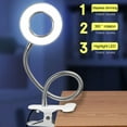thumbnail image 4 of Mosey Reading Light Eye Protection Energy Saving USB Powered Clip on LED Desk Lamp Selfie Fill Light for Bed Headboard, 4 of 8