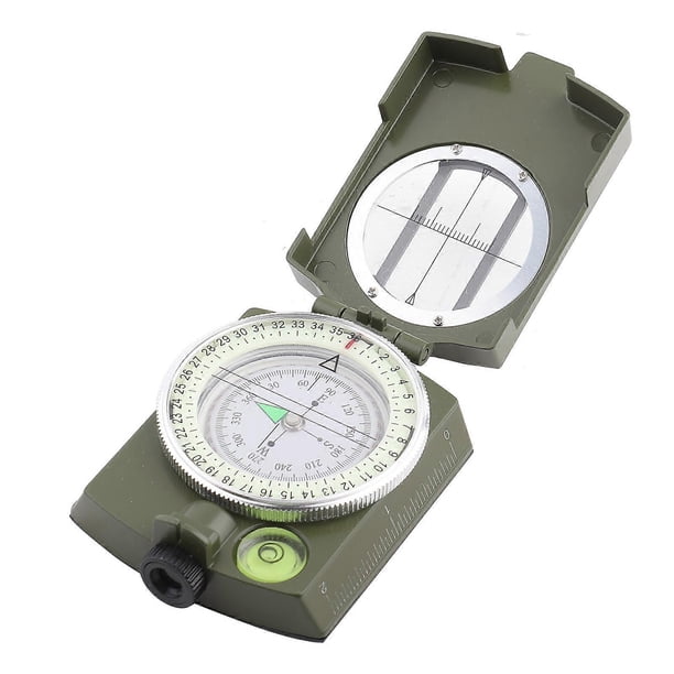 Boussole militaire d'extérieur à lentille lumineuse et étanche, camouflage