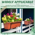 thumbnail image 6 of Metal Railing Flower Box Holder HYG 1 Pack Black Hanging Flower Pot Stand Balcony Rail Planter Rack for Courtyard Garden Indoor and Outdoor Decor, 6 of 7