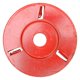 thumbnail image 3 of Wood Carving Disc 3 Teeth Red Curved Wood Carving Coffee Table Tea Table Angle Grinder Triangle Carving Disc, 3 of 5