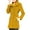 Yellow, variant on Lovskoo 2024 Womens Winter Coats Double Breasted Pea Coat Casual Turndown Collar Outwear Pocket Solid Regular Long Sleeve Jacket Trench Coat Overcoat Black