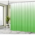 thumbnail image 5 of Ambesonne Ombre Yellow Shower Curtain, Vivid Grass, 69"Wx84"L, Mint White, 5 of 5
