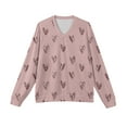 thumbnail image 4 of Valentines Day Mens Sweatshirts Stretch V Neck Hollow Heart Pattern Pullovers Valentines Pullover Tops for Men, 4 of 5