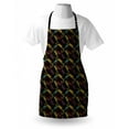 thumbnail image 4 of Gecko Apron, Abstract Reptiles Composition of Lizards with Motifs on Brown Toned Background, Unisex Kitchen Bib with Adjustable Neck for Cooking Gardening, Adult Size, Multicolor, by Ambesonne, 4 of 4