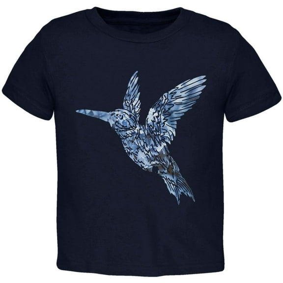 Easter Spring Flowers Hummingbird Toddler T Shirt Navy 3T