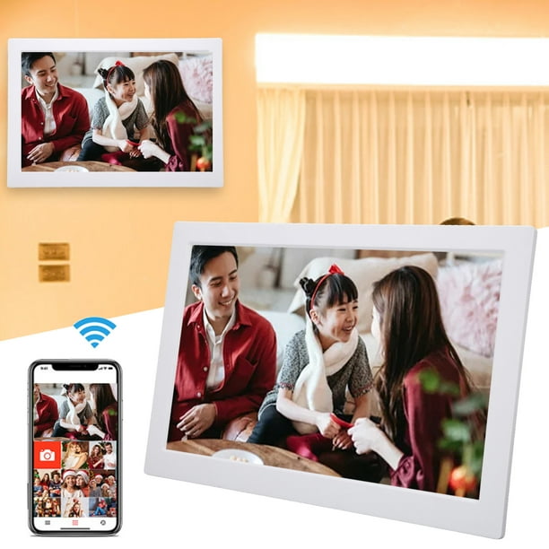 FRAMEO 10.1 Inch Smart WiFi Digital Photo Frame 1280x800 IPS LCD Touch  Screen, Auto-Rotate Portrait and Landscape, Built in 32GB Memory, Share  Moments