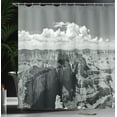 thumbnail image 4 of Ambesonne Grey Shower Curtain, Nostalgic Grand Canyon, 69"Wx70"L, Grey, 4 of 5