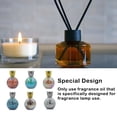 thumbnail image 3 of Aroma Diffuser Fragrance Essential Oils Lamp Mosaic Glass Large Capacity Handmade Tealight Home Table Ornament Brown/Silver Opening, 3 of 7