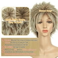 thumbnail image 4 of BECUS Pixie Cut Wigs for Women,Short Mullet Wig,Platinum Blonde Wigs for Girl Daily, 4 of 7