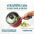 thumbnail image 5 of Farberware 12-Piece Easy Clean Nonstick Pots and Pans Set, Cookware Set, Red, 5 of 14