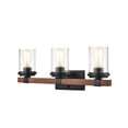 thumbnail image 3 of 3803-MB/WG Millennium Lighting Taos - 3 Light Bath Vanity-10.25 Inch Tall and 23 Inch Wide, 3 of 4