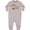 AC-Heather Grey, variant on Mommy's Little Monkey Baby Fleece Romper