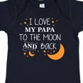thumbnail image 4 of Inktastic I Love My Papa to the Moon and Back Boys or Girls Baby Bodysuit, 4 of 5